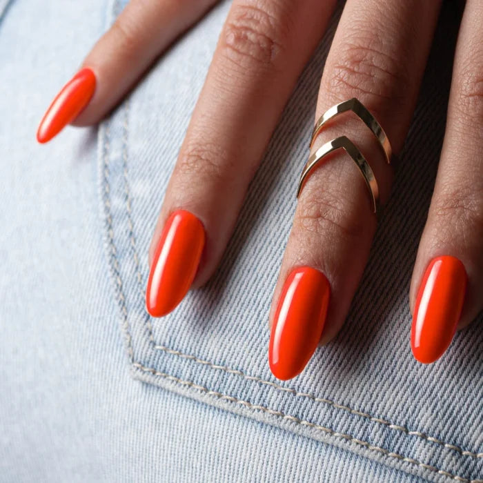 Cor Verniz gel Molly Lac Dark Orange 8 gr. nº 73