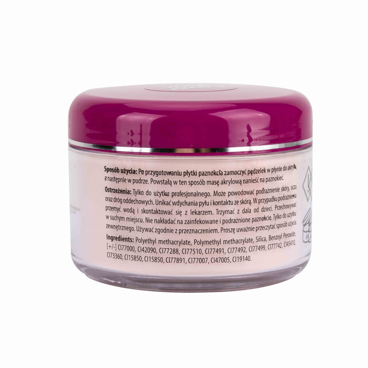 Pó acrílico para unhas Allepaznokcie Cover Pink 120g nº 7