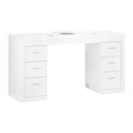 Mesa para manicure branca com aspirador