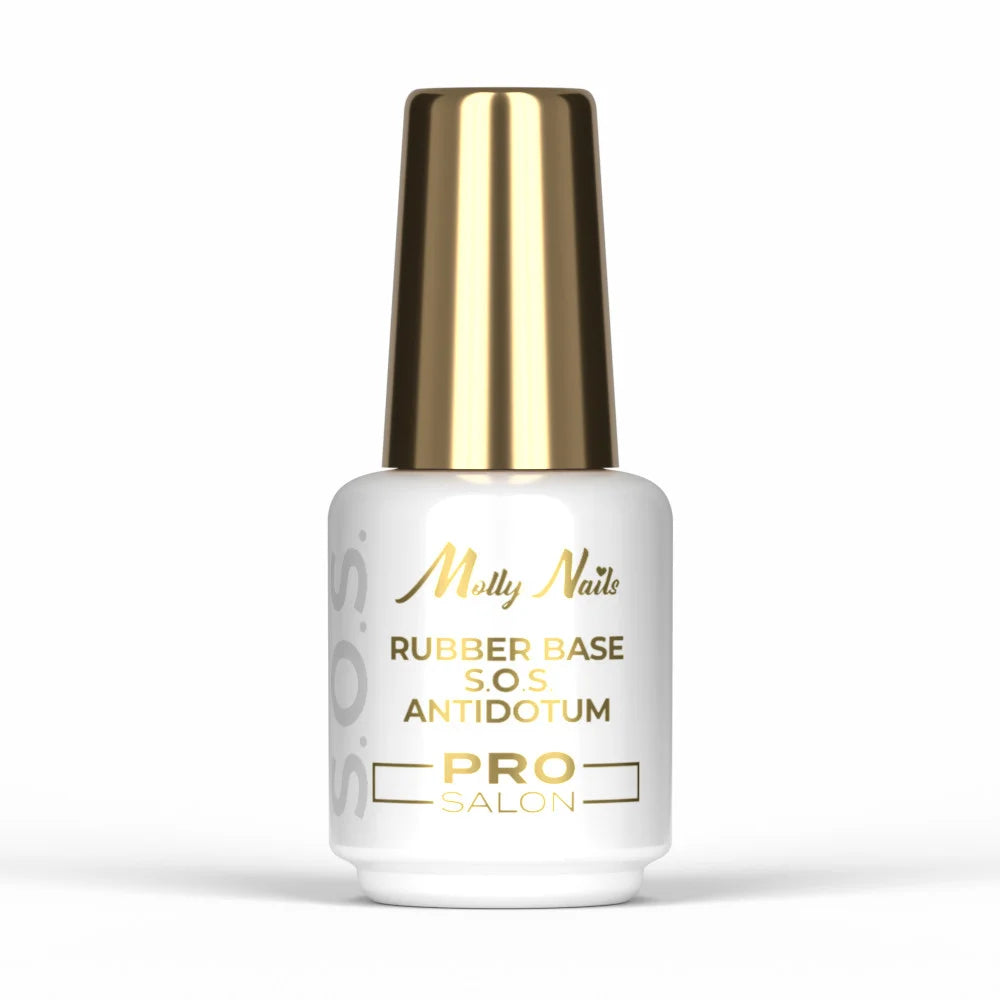 Base Antidotum SOS de Borracha para Unhas Molly Nails Pro Salon 15 g.
