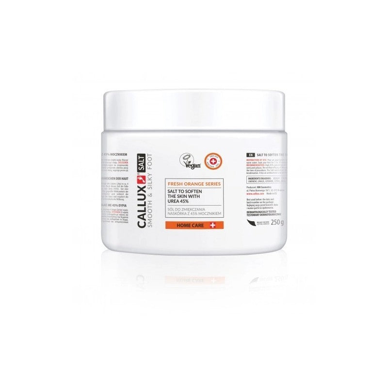 Sal Exfoliante de laranja fresco 45% ureia para os pés 250 g